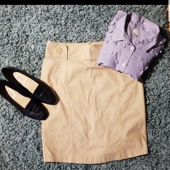 Khaki H&M skirt size 8 - Picture 2 of 6